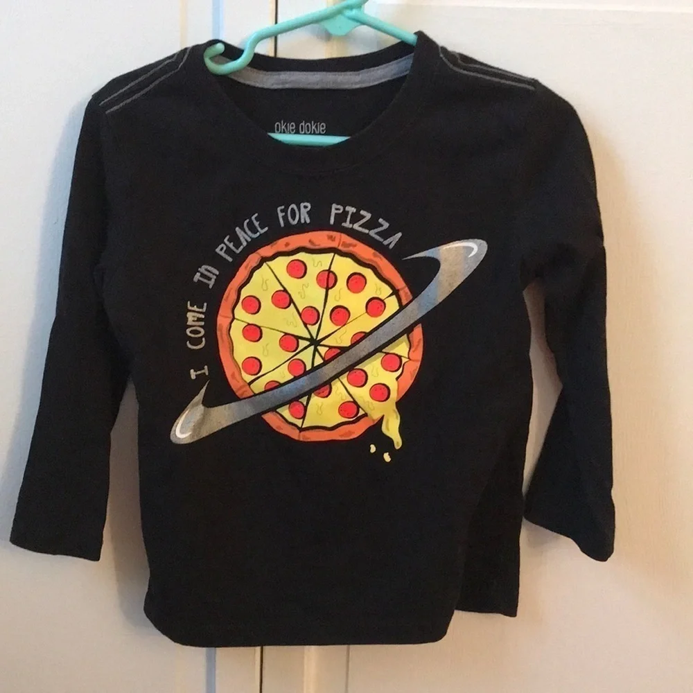 Okie Dokie Black Long Sleeve Tee Size 2T